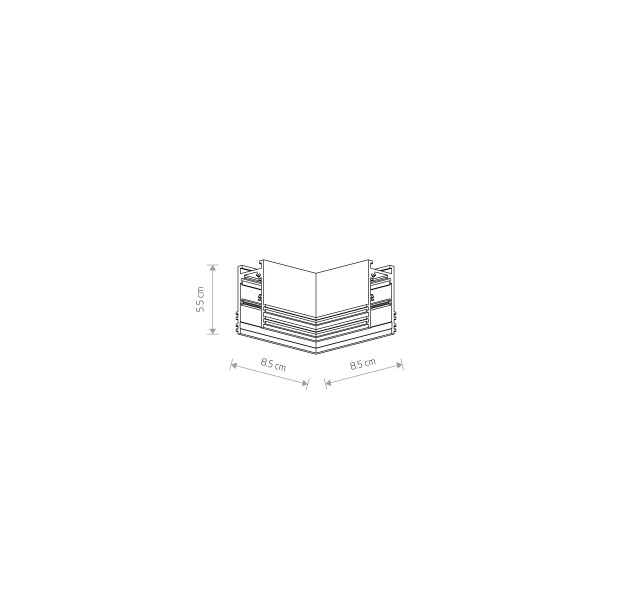 LVM RECESSED HORIZONTAL CORNER 10158 LVM RECESSED HORIZONTAL CORNER 10158