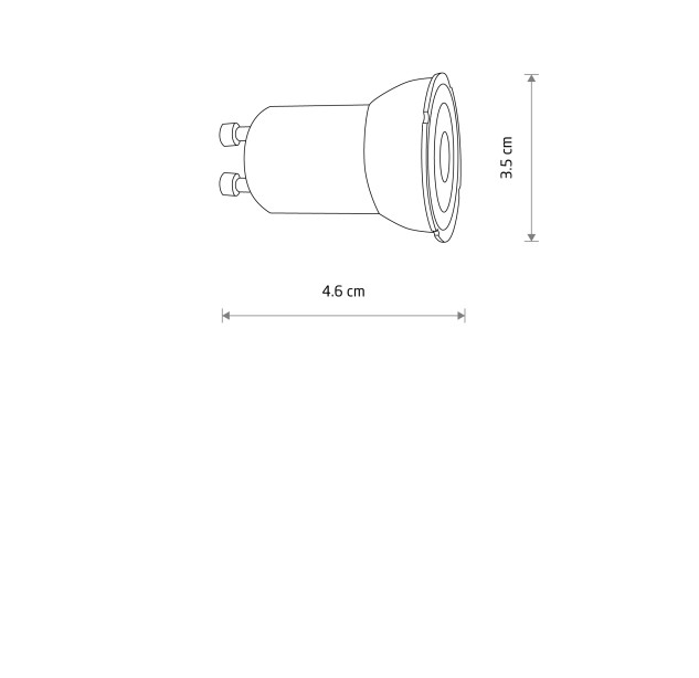  REFLECTOR LED, GU10, R35, 4W 10231