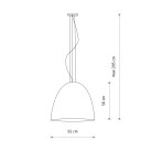 Pakabinamas šviestuvas EGG L 10324