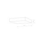 Lubinis šviestuvas LID SQUARE LED 35W 10435