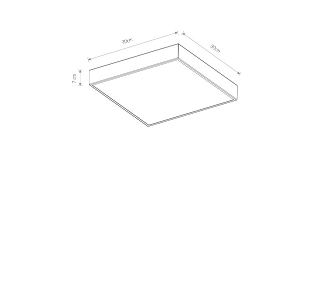 Lubinis šviestuvas QUAD SENSOR 10472 Lubinis šviestuvas QUAD SENSOR 10472