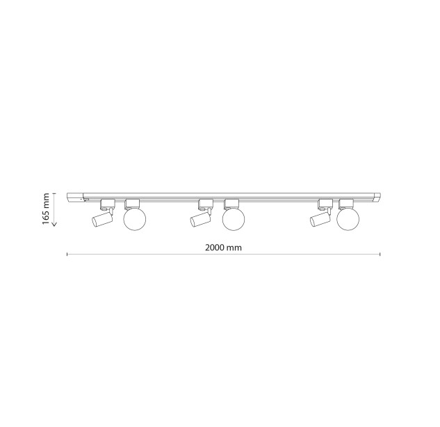 Bėginė apšvietimo sistema(vienfazė) TRACER 10587 Bėginė apšvietimo sistema(vienfazė) TRACER 10587