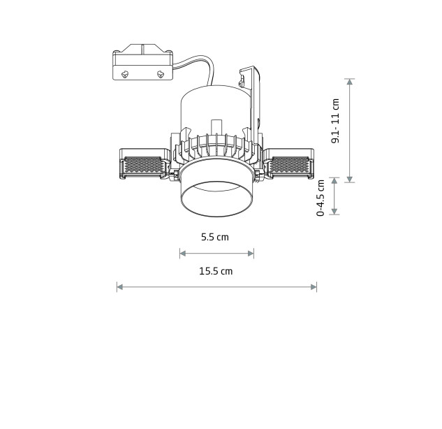 Įleidžiamas šviestuvas MONO SLIDE TRIMLESS 10802 Įleidžiamas šviestuvas MONO SLIDE TRIMLESS 10802
