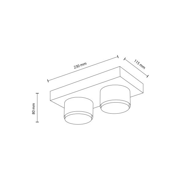 Lubinis šviestuvas BRIX 11W 11286 Lubinis šviestuvas BRIX 11W 11286