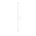 Sieninis šviestuvas DEMI LED L 24W 3000K 11560 Sieninis šviestuvas DEMI LED L 24W 3000K 11560