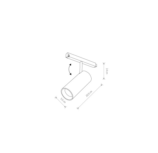 LED leputė LVM SPOT LED 15W 4000K 11643