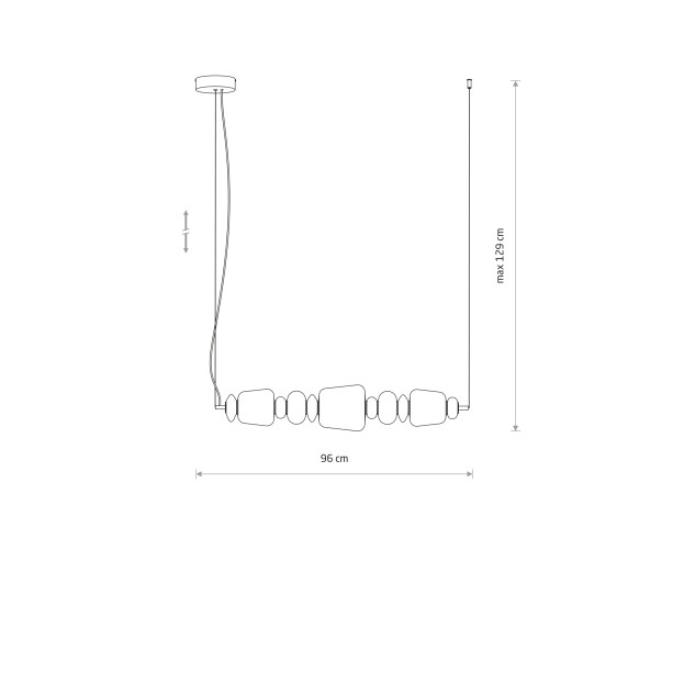 Pakabinamas šviestuvas CERAMIC LED 11699