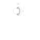 Sieninis šviestuvas CLAY M 12W G9 11747 Sieninis šviestuvas CLAY M 12W G9 11747