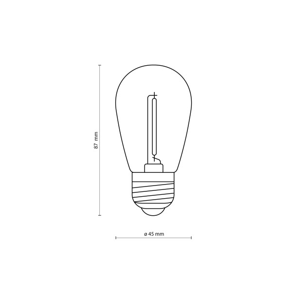 LED lemputė W 1W 3000K 18078 LED lemputė W 1W 3000K 18078