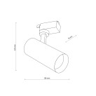 Bėginė apšvietimo sistema(vienfazė) šviestuvas TRACER 2700/4000/6000K 18180