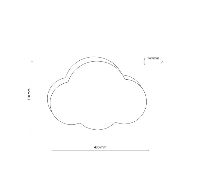 Lubinis šviestuvas CLOUD 3144 Lubinis šviestuvas CLOUD 3144