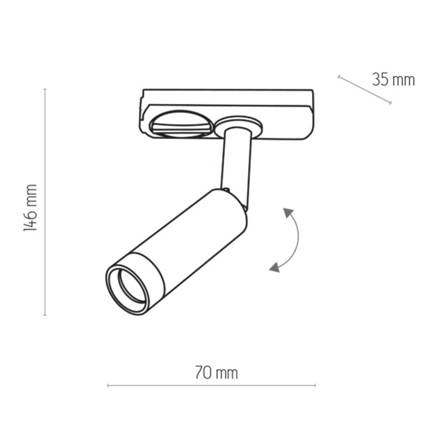 Bėginė apšvietimo sistema(vienfazė) TRACER  3384