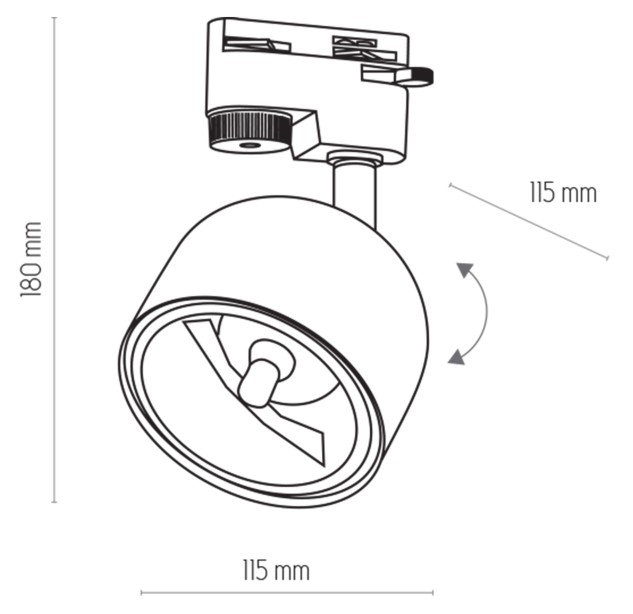 Bėginė apšvietimo sistema(vienfazė) TRACER 4494 Bėginė apšvietimo sistema(vienfazė) TRACER 4494