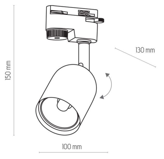 Bėginė apšvietimo sistema(vienfazė) TRACER 4496 Bėginė apšvietimo sistema(vienfazė) TRACER 4496