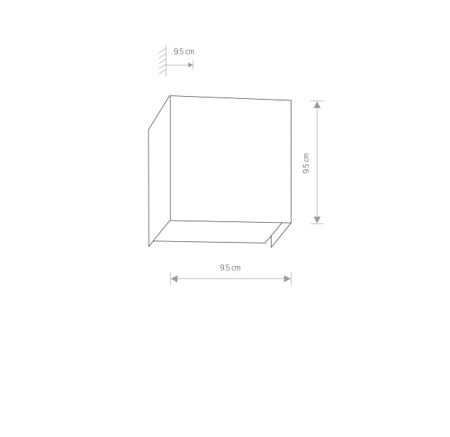 Sieninis šviestuvas CUBE 10W G9 5267 Sieninis šviestuvas CUBE 10W G9 5267