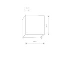 Sieninis šviestuvas CUBE 10W G9 5267 Sieninis šviestuvas CUBE 10W G9 5267