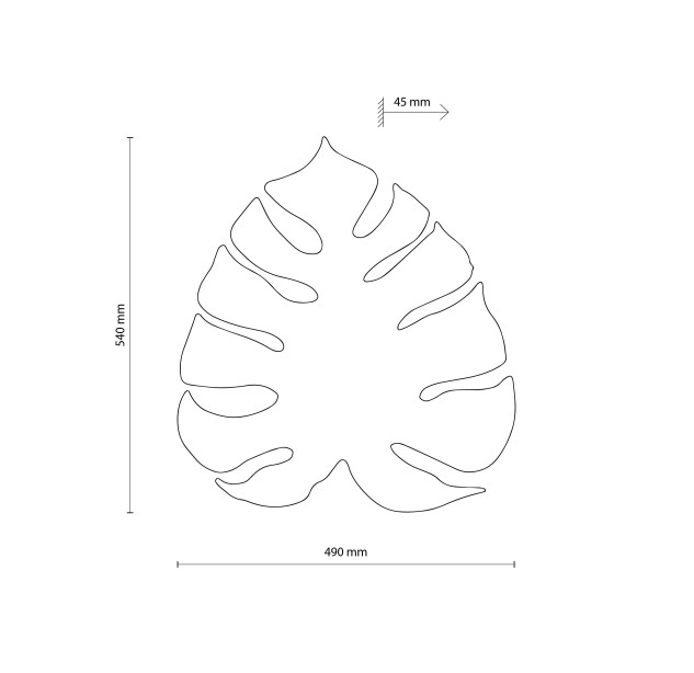 Sieninis šviestuvas MONSTERA 5913 Sieninis šviestuvas MONSTERA 5913