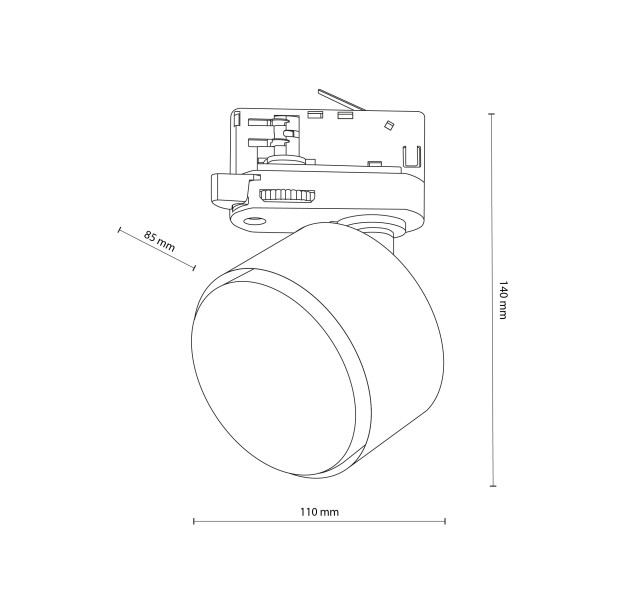 Bėginė apšvietimo sistema(trifazė) TRACER 6061 Bėginė apšvietimo sistema(trifazė) TRACER 6061