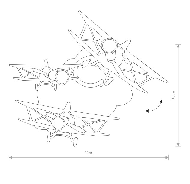 Lubinis šviestuvas PLANE 10W 6904 Lubinis šviestuvas PLANE 10W 6904
