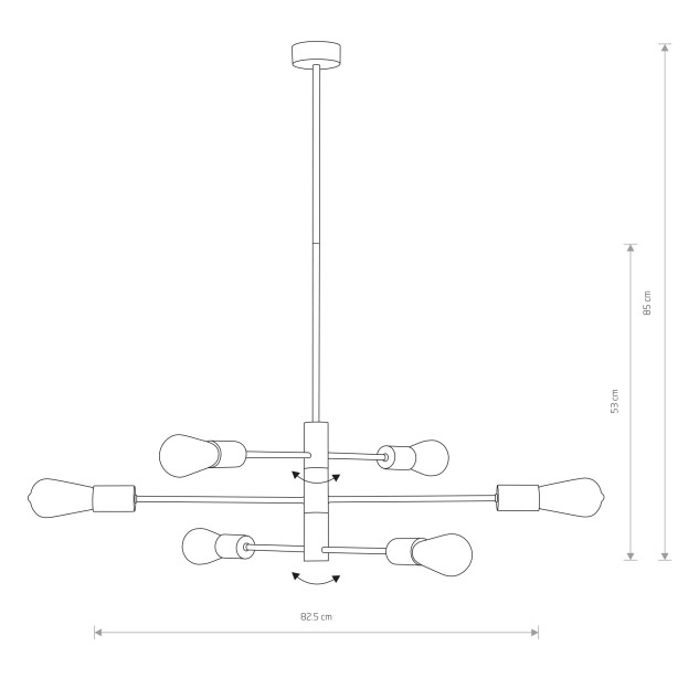 Pakabinamas šviestuvas ROTOR 7937 Pakabinamas šviestuvas ROTOR 7937