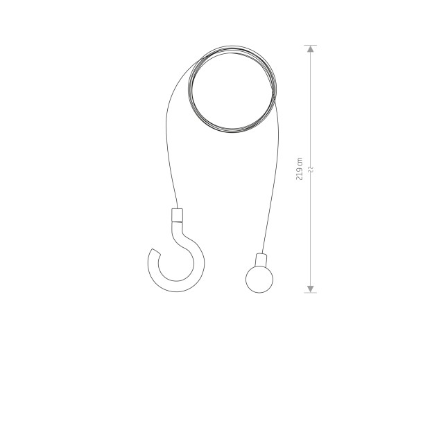 Šviestuvo priedas HANGING SET FOR PICNIC LED 8106