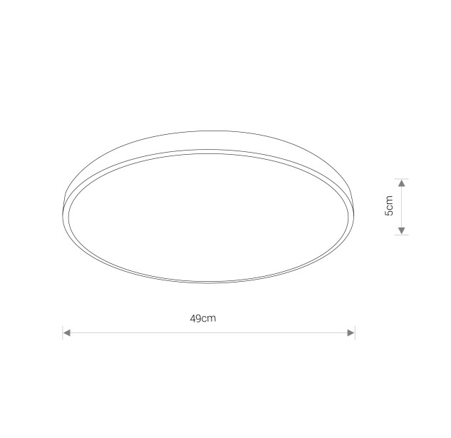 Lubinis šviestuvas AGNES ROUND LED 8208 Lubinis šviestuvas AGNES ROUND LED 8208