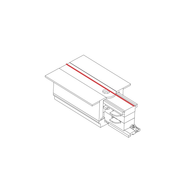 Šviestuvo priedas CTLS RECESSED POWER END CAP, LEFT (PE-L) 8234 Šviestuvo priedas CTLS RECESSED POWER END CAP, LEFT (PE-L) 8234