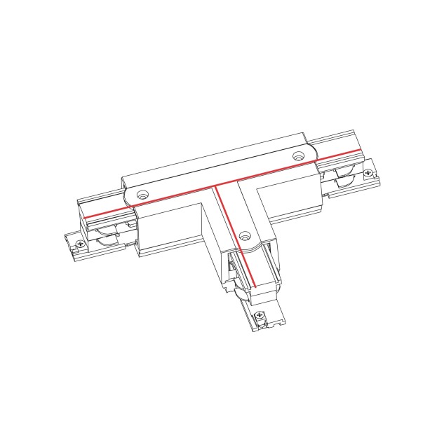 Šviestuvo priedas CTLS POWER T CONNECTOR, RIGHT 1 (T-R1) 8242 Šviestuvo priedas CTLS POWER T CONNECTOR, RIGHT 1 (T-R1) 8242