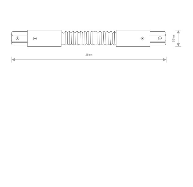 Lubinis šviestuvas PROFILE FLEX CONNECTOR 8383