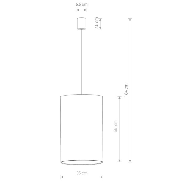 Pakabinamas šviestuvas BARREL L 8444