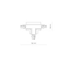 Šviestuvo priedas CTLS RECESSED POWER T CONNECTOR, RIGHT 2 (T-R2) 8682