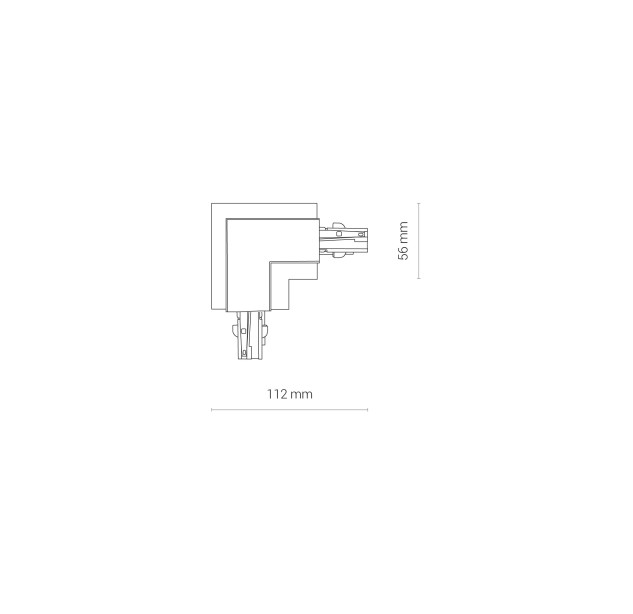 Šviestuvo priedas CTLS RECESSED POWER L CONNECTOR, LEFT (L-L) 8683 Šviestuvo priedas CTLS RECESSED POWER L CONNECTOR, LEFT (L-L) 8683