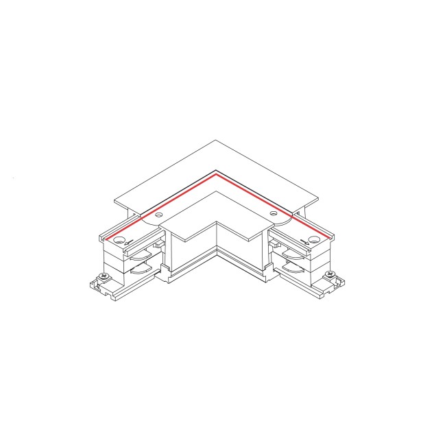 Šviestuvo priedas CTLS RECESSED POWER L CONNECTOR, LEFT (L-L) 8684 Šviestuvo priedas CTLS RECESSED POWER L CONNECTOR, LEFT (L-L) 8684