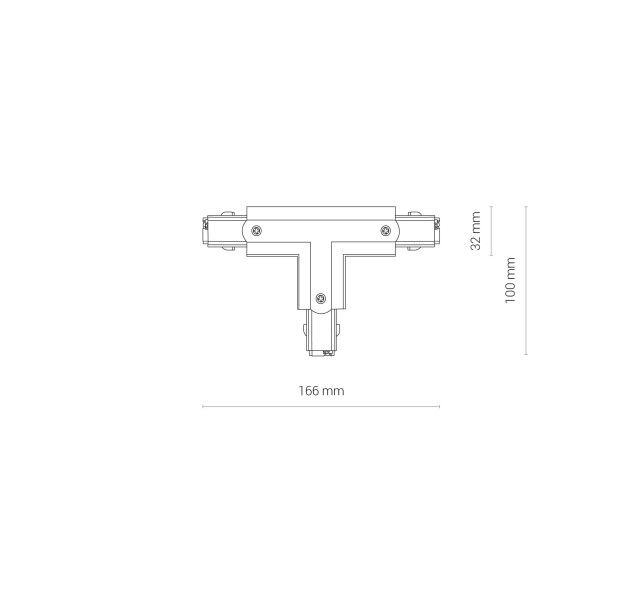 Šviestuvo priedas CTLS POWER T CONNECTOR, RIGHT 2 (T-R2) 8703 Šviestuvo priedas CTLS POWER T CONNECTOR, RIGHT 2 (T-R2) 8703