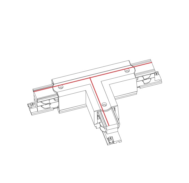 Šviestuvo priedas CTLS POWER T CONNECTOR, RIGHT 2 (T-R2) 8704 Šviestuvo priedas CTLS POWER T CONNECTOR, RIGHT 2 (T-R2) 8704