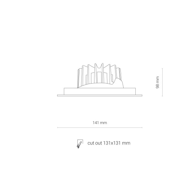 Įleidžiamas šviestuvas CL DIA LED 18W 8721 Įleidžiamas šviestuvas CL DIA LED 18W 8721