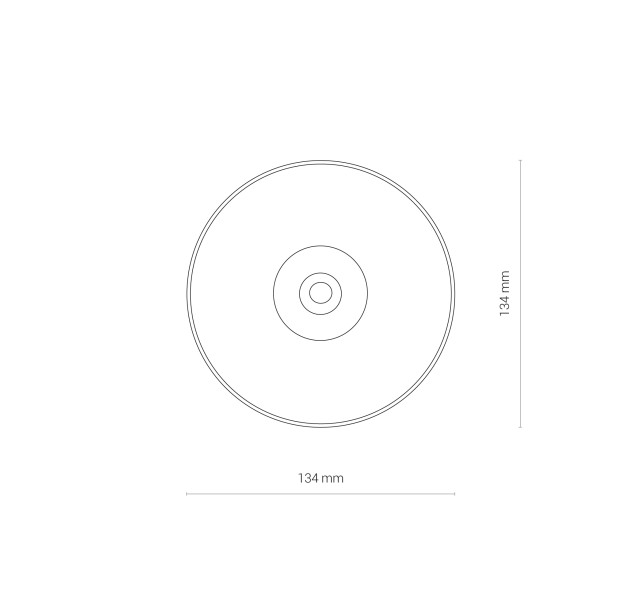 Lubinis šviestuvas CL IOS LED 20W,  ANGLE 36 8736