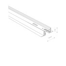 Įleidžiamas šviestuvas PROFILE RECESSED TRACK 2 METERS 9014 Įleidžiamas šviestuvas PROFILE RECESSED TRACK 2 METERS 9014