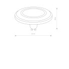  REFLECTOR LENS LED, GU10, ES111, 9W 9214