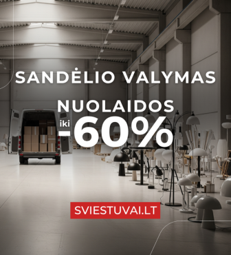 Sandėlio išpardavimas iki -60%