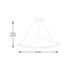 LA0716/1-WH CIRCLE LAMPA WISZĄCA FI 780MM DŁ. LINEK H2,5M LA0716/1-WH CIRCLE LAMPA WISZĄCA FI 780MM DŁ. LINEK H2,5M