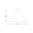 LA0722/1-BK CIRCLE LAMPA WISZĄCA FI 1100MM DŁ. LINEK H2,5M LA0722/1-BK CIRCLE LAMPA WISZĄCA FI 1100MM DŁ. LINEK H2,5M