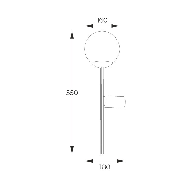 5001 ORBIT WALL LAMP