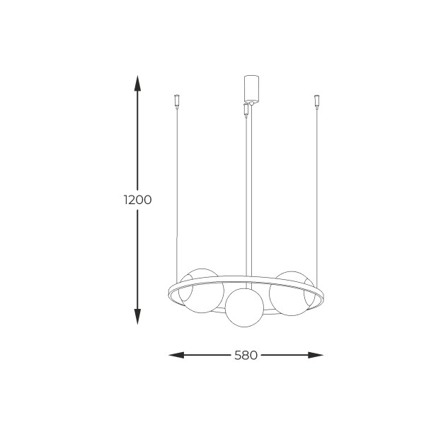 5004 ORBIT 3 PENDANT LAMP