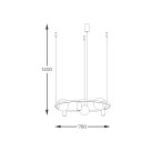 5006 ORBIT 3+3 PENDANT LAMP