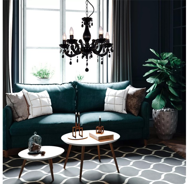 RLD94016-5B MAGNOLIA ПОДВЕСНАЯ ЛАМПА ЧЕРНАЯ/BLACK RLD94016-5B MAGNOLIA ПОДВЕСНАЯ ЛАМПА ЧЕРНАЯ/BLACK