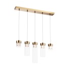 P0389-05E-F7AC GEM LAMPA WISZĄCA ZŁOTA/GOLD