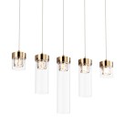 P0389-05E-F7AC GEM LAMPA WISZĄCA ZŁOTA/GOLD