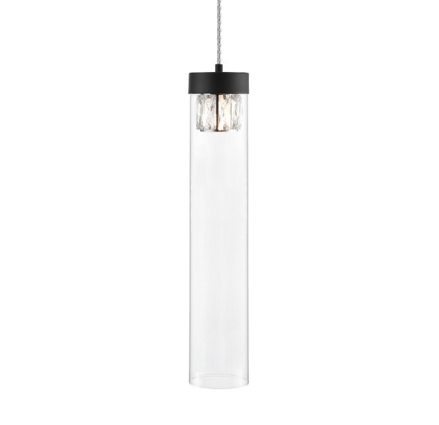 P0389-01D-P7AC GEM LAMPA WISZĄCA CZARNY MAT/MATT BLACK P0389-01D-P7AC GEM LAMPA WISZĄCA CZARNY MAT/MATT BLACK