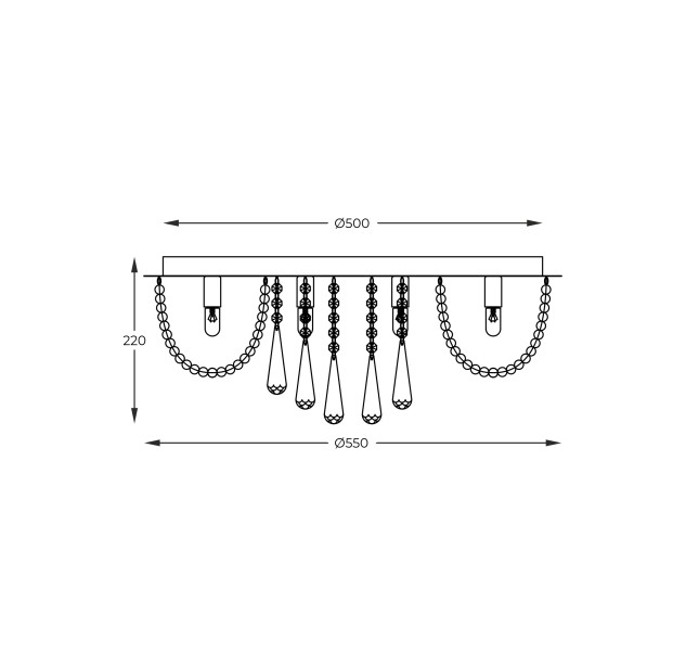 19157L SENSI LAMPA SUFITOWA CHROME 19157L SENSI LAMPA SUFITOWA CHROME